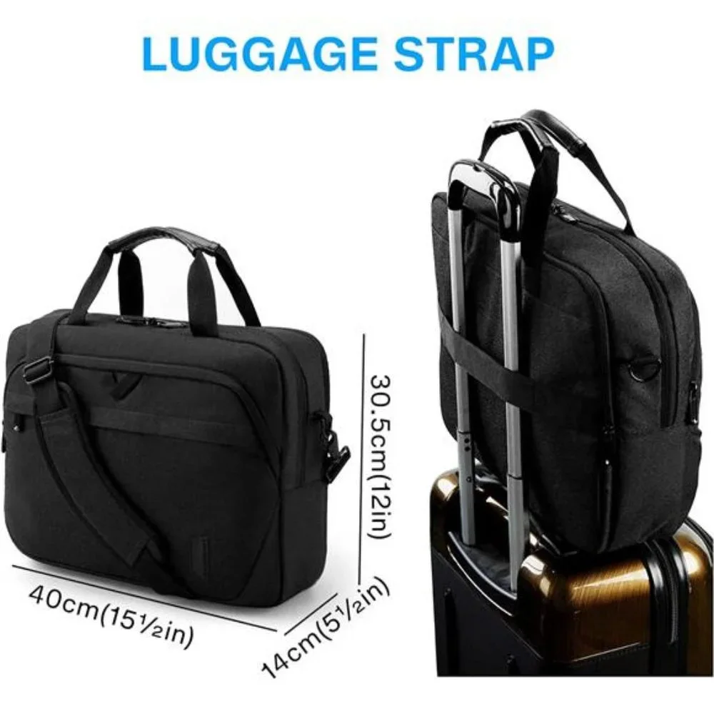 15.6 Inch Laptop Bag Business Briefcase Lockable Computer Bag Work Bag Men Women